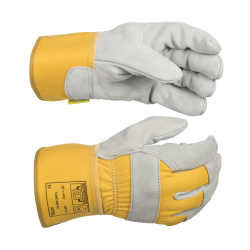 Pracovn� rukavice WELDAS s ko�enou dla�ou