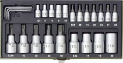 PROXXON sada torx n�stavcov 1/4" + 1/2" - 24 dielna