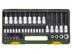 PROXXON sada k���ov TX + inbus 1/4" + 1/2" - 42 dielna