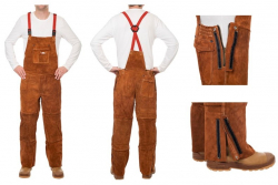 Zv�ra�sk� nohavice uzatvoren� s n�prsenkou WELDAS LAVA BROWN